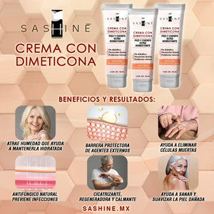 SASHINE CREMA HUMECTANTE DIMETICONA PIE DIABETICO 100ml
