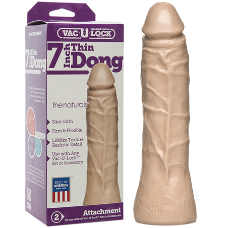 DILDO VAC U LOCK THIN DONG 7 PULGADAS