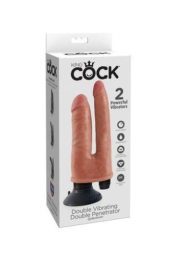 KING COCK - Doble Penetrador Vibrador