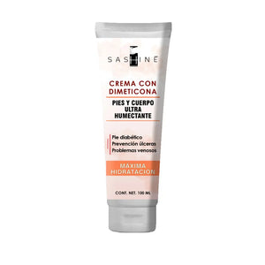 SASHINE CREMA HUMECTANTE DIMETICONA PIE DIABETICO 100ml