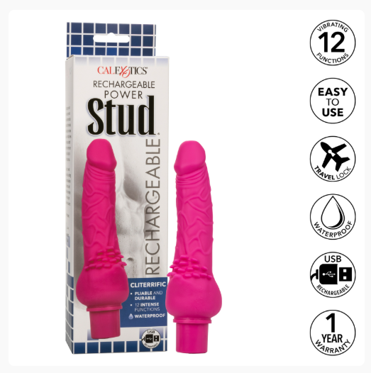 STUD RECHARGEABLE POWER - CLITERRIFIC 12 FUNCTIONS