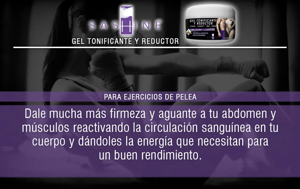 SASHINE GEL TONIFICANTE Y REDUCTOR 240g